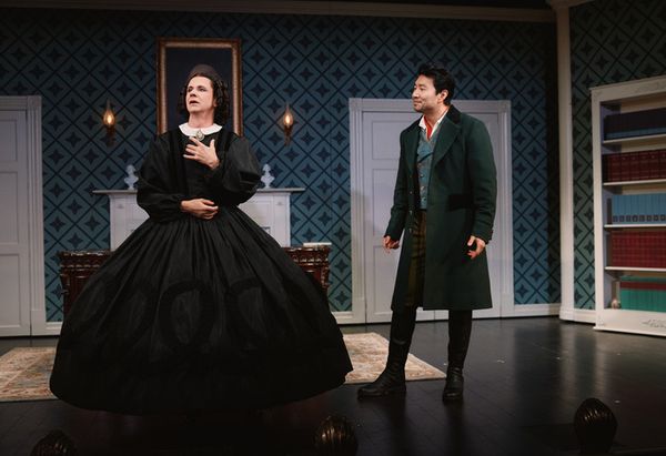 John Cameron Mitchell and Simu Liu Photo